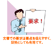 できるだけ文書で交渉を